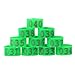 Yosoo 100PCS/Bag 16MM 001-100 Numbered Plastic Poultry Chickens Ducks Goose Leg Bands Leg Rings (Green)