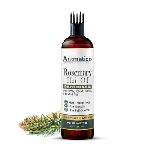 Aromatico 100% Pure Rosemary Oil for Hair Growth, Hair-fall Control ...
