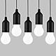 HYVCZP 5er-Pack LED-Zugschnur-Glühbirne, praktische hängende Zugschnur, batteriebetrieben, tragbares Nachtlicht, verwendet für Partys, Camping, Grillveranstaltungen (schwarz)