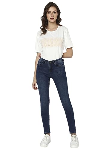 Image of VERO Moda Women High Rise Skinny Fit Light Fade Stretchable Jeans