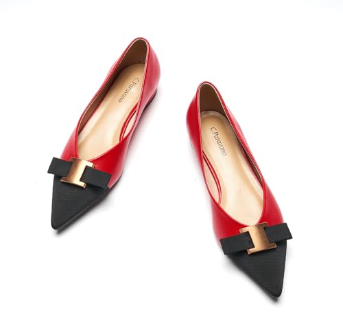C.Paravano Ballerines Femme en métal | Chaussures...