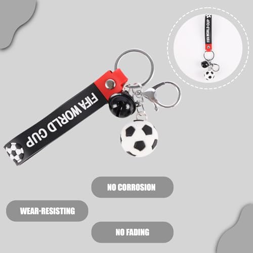 Soccer Keychain - Football Key Chains Sports Ball Car Keyrings,Backpacks Pendant Charm Decor Accessories for Bag Handbag Wallet,Gift for Boys Grils Men Women (Soccer) - Image 4