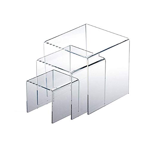circulor Présentoir en Acrylique Transparent, Support en Acrylique Transparent, Support À Bijoux, Ensemble De 3 Pièces Cover