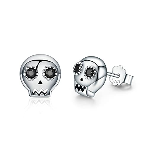 Boucles d'oreilles crâne en argent résolvant votre manque de style