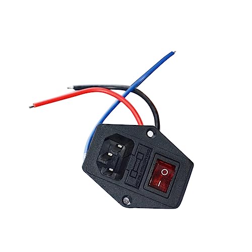 BUGUUYO Triple Rocker Switch Socket with Fused Spur 10a 250v Diy 3d Printer Power Supply