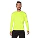 INGEAR Mens Swim Shirt UPF Mens Sun Shirts Mens Long Sleeve Rash Guard (Neon Yellow, X-Large)