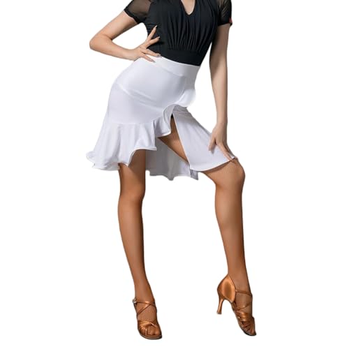 [RIKOUZY] ���e���X�J�[�g ���Z��p �X�v���b�g �y�₩�ł��Ȃ₩�ȃt�����̐� �`���`��/�T���T/�����o�Ή� 4WAY�X�g���b�` ���� �Ќ��_���X ���K�� �����p ����@OK(�z���C�gM)