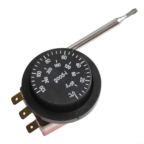 ZiStarlilife Termostato de perilla de instalación del controlador de temperatura para una integración perfecta en soluciones HVAC existentes, de 0 a 120 °C, tecnología de aire acondicionado y