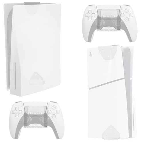 Support PS5 mural discret sous bureau pour un espace gaming épuré et propre