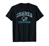 San Jose Sharks Vintage Hockey Black NHL Officially Licensed T-Shirt