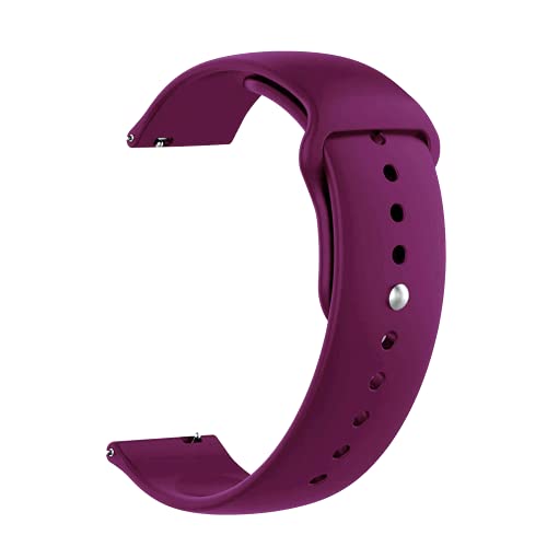 Image of YODI 22mm New Metal Buckle Original Colourful Silicone Strap Band Compatible with Amazfit GTR 2, GTR 2e, GTR 47MM / Noise Fit Endure, Evolve, Active Smartwatch Bands