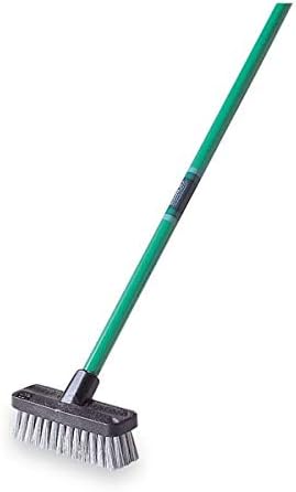 まとめ〕 デッキブラシ 18cm 全長約1300mm 毛の長さ約40mm×5セット