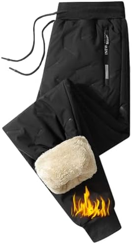 （01:00時点） [Candy Kiosk] スウェットパンツ メンズ ズボン 裏起毛 中綿 ジョガー アウトドアパンツ ウエストゴム 裏ボア フリース ダウンパンツ 部屋着 暖かい 防寒 防風 冬 春 秋