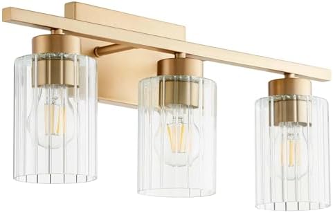 Ladin - 3 Light Bath Vanity in Transitional Style-9.5 Inches Tall and 22 Inches Wide-Aged Brass Finish