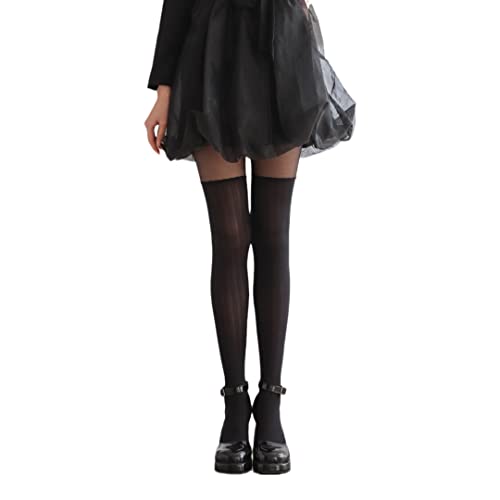 Image of Sahabowi Women Sheer Tights, High Waist Pantyhose, Vintage Control Top Stockings(Patterns Colourful), Pantyhose5