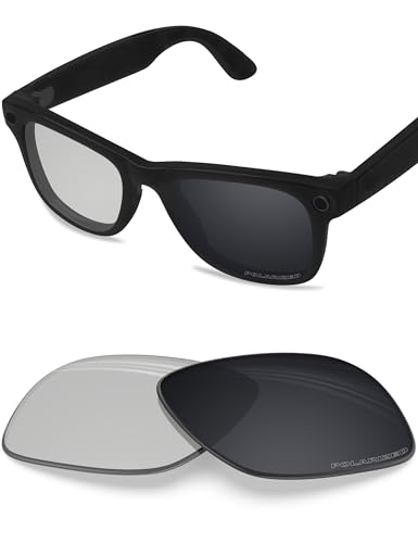 Image of BLAZERBUCK Photochromic Replacement Lenses Compatible with Ray-Ban Meta Wayfarer RW4006 | RW4012 (Gen 2) 50mm Smart Glasses