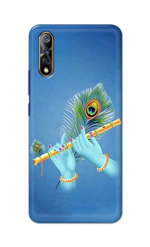 Image of PRINTFIDAA Printed Hard Back Cover Case for Vivo S1 | Vivo Z1x Back Cover (Flute in Krishna Hands) -112