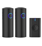 SECRUI Wireless Doorbell, USB and Battery Operated Door Bells IP55 Waterproof - 700 Foot Long Ran...