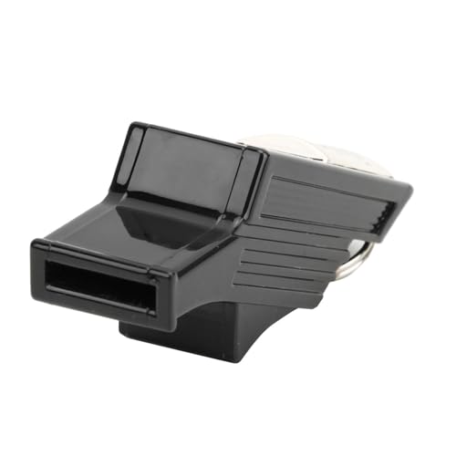 Silbato para árbitro negro y plateado miniatura 2