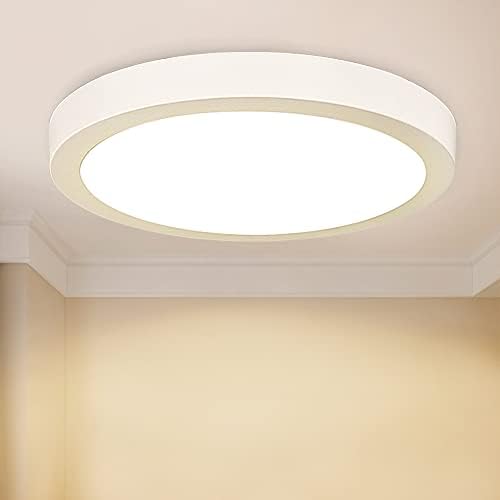 DINGLILIGHTING Bathroom Ceiling Light Waterproof, 18W Led Ceiling Light Fitting, 3000K Ceiling Lamp, Surface Mounted Led Ceiling Light for Living Room, Bedroom, Kitchen, Warm White