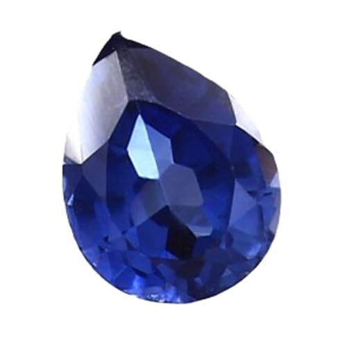 Saphir bleu Ceylan naturel de 9x7mm, pierre gemme facettée d'exception pour haute joaillerie