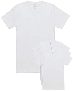 Image of Van Heusen 100% Cotton Crew Neck T-Shirt - 4 Pack (00CPT12Z) M/White'