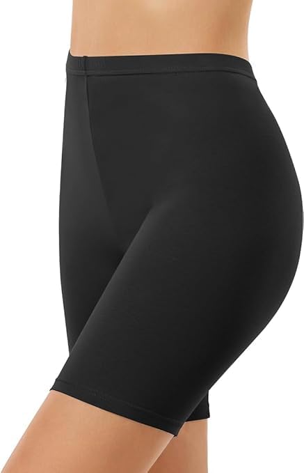Image of TEXTREE Women's Cotton Boy Shorts Underwear Anti Chafing Soft Biker Short Plus Boy Shorts Panties Multicolor (Pack of 4)