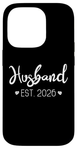 Husband Est. 2026 ���������΂���̃J�b�v�� �����p�[�e�B�[ �}�b�`���O �X�}�z�P�[�X iPhone 14 Pro �p