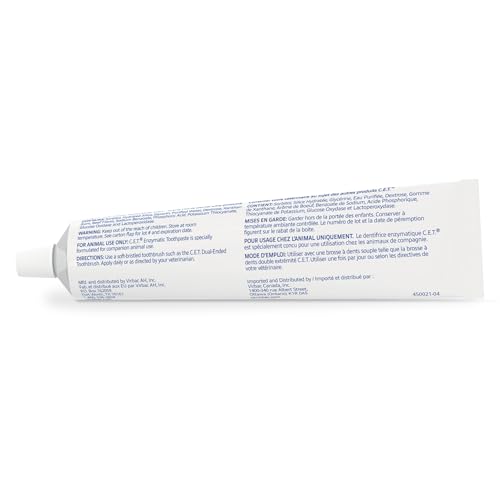 image for Virbac C.E.T. Enzymatic Toothpaste Eliminates Bad Breath by Removing P