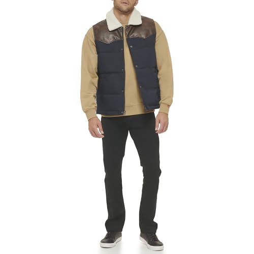 Image of Levi's Men's Levi's Men's Out West Mixed Media Puffer Vest