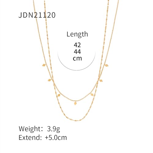 Collier double couche de perles à paillettes idéal pour illuminer vos tenues
