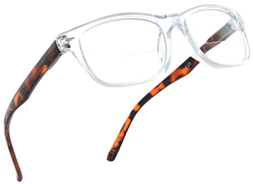 Fiore Bifocal Reading Glasses Bi Focal Readers For Men Women With Spring Hinges