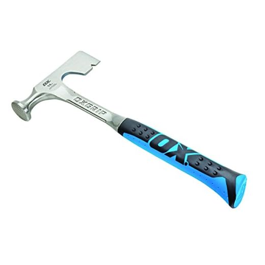 OX TOOLS Pro Drywall Hammer | 14 Ounce / 400 Grams | Drywall Ax | Milled Faced | Drywall Hatchet | 14 oz Drywalling HammerOX-P082614