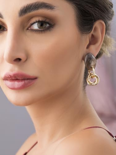 Image of Rubans Earrings Unique Design & Shapes Stylish Trendy Jewellery Gift for Women & Girls