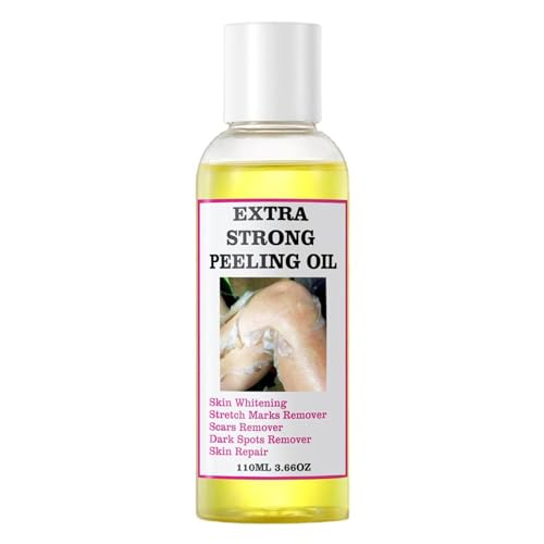 Orgrul 1 PC Peeling Amarillo Cara de Aceite, Aceite de Exfoliante Natural 110ml Fuerte Aceite Peeling Amarillo Para La Piel Oscura Quitar La Piel Muerta Exfoliante Para La Cara Limpieza Profunda