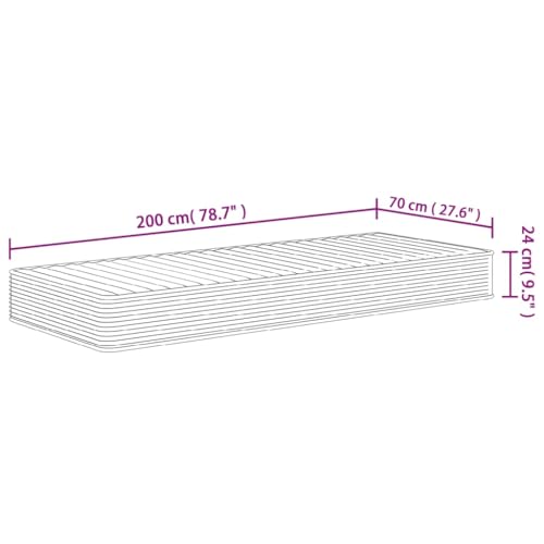 Betten & Zubehör, Matratzen, Schaumstoff-Matratze, mittelweich, 70 x 200 cm – Bild 4