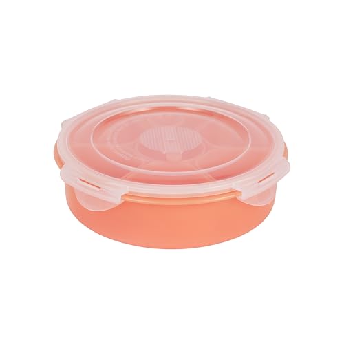 Royalford Indian Masala Dabba RF12904 Seasoning Box 7 Compartments with Clip on Lock Lid Elegant Plastic Spice Container Plastic Masala Spices Box