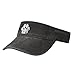 Sbztkngu Dog Paw Sun Visor Hat - Adjustable Empty Top Baseball Sun Cap for Dad Mom Men Women Black