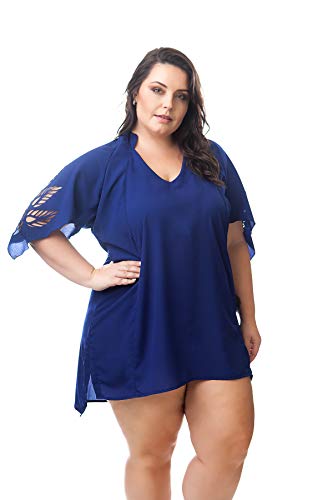 Saída de Praia Plus Size Vestido Lara Marinho-48