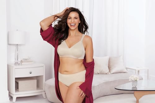 Image of PLAYTEX Women's Wireless Bras for Women - 18 Hour No Underwire Bra - Side & Back Smoothing - Full Coverage
