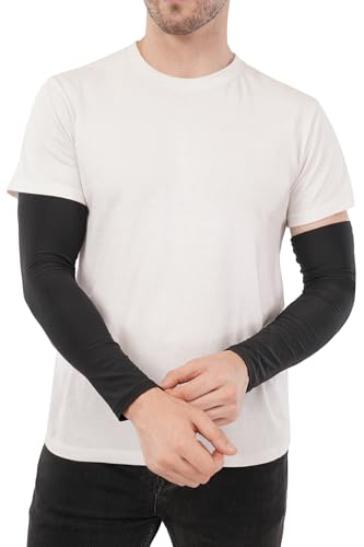 Image of Arm Sleeve For Men women Fully Stretchable Sun UV Ray Dust Protection Bike Riding Cycling Gloves Cricket Golf Football Soft Hand Gloves sleeves