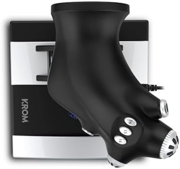 KROM K-FLIGHT -Joystick set, Vluchtsimulator joystick set, Gashendel/stuurknuppel, interne vibratiemodus, Kunststof grip voor betere grip, 2-assig, 2 POV, 16 knoppen, PC, PS4, PS5, Xbox One, Zwart