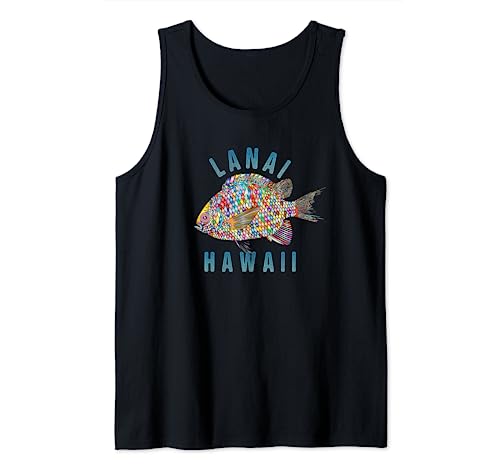 Lanai, diseño de playa de Hawaii Camiseta sin Mangas