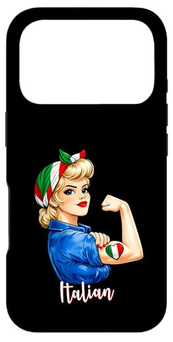 Proud Italian Woman Girl Pride Italiana Italy Flag Patriotic �X�}�z�P�[�X iPhone 17 Pro �p