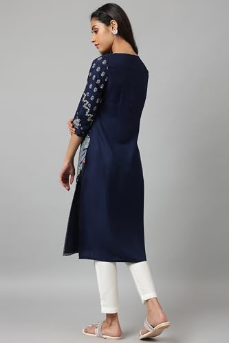 Image of W for Woman Women's Viscose Regular Fit Casual Kurta