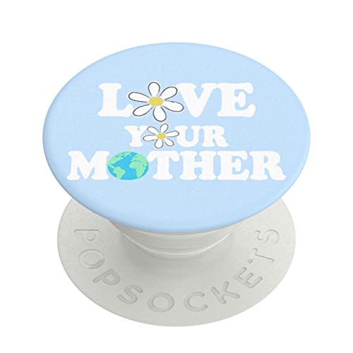 PopSockets PopGrip: Phone Grip and Phone Stand, Collapsible, Swappable Top, Love Your Mother