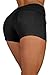 Basic Short Shorts Premium Stretch French Terry Moleton With a gentle butt lifting stitching in Black Size M