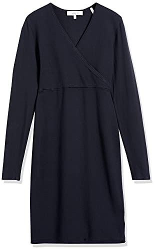 Amazon Brand - Daily Ritual Women's Cozy Knit Half-Sleeve V-Neck Dress, Black Marl, Medium - Image 6