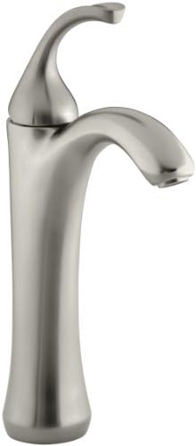 KOHLER K-10217-4-BN Forte Tall, Single Control Lavatory Faucet, Vibrant Brushed Nickel