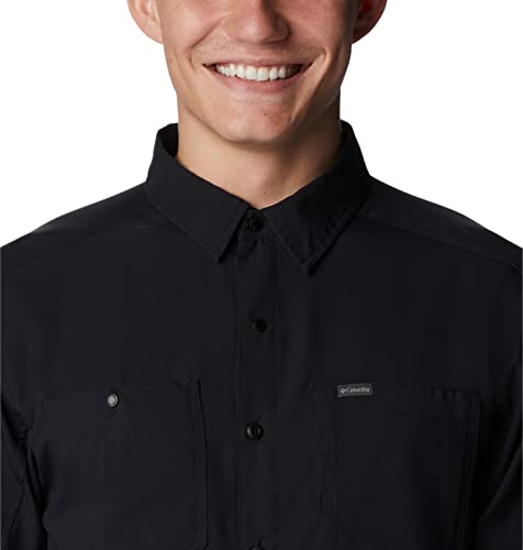 Image of Columbia Men's Silver Ridge Utility Lite Long Sleeve, Black, 1X Big
